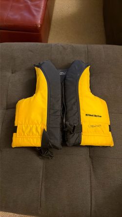 Yellow youth life jacket