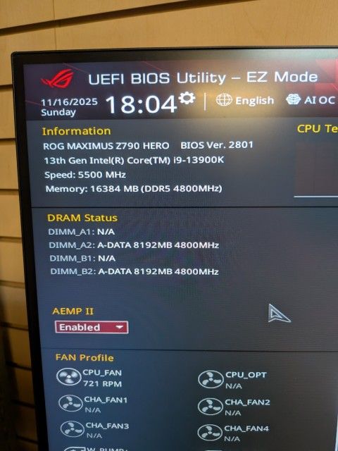 Asus Z790 W/ i9 13900k