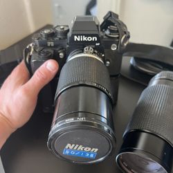 Vintage Nikon Camera And Camera Equipment 