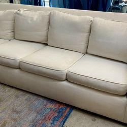 MOVING! Plush Linen Sofa