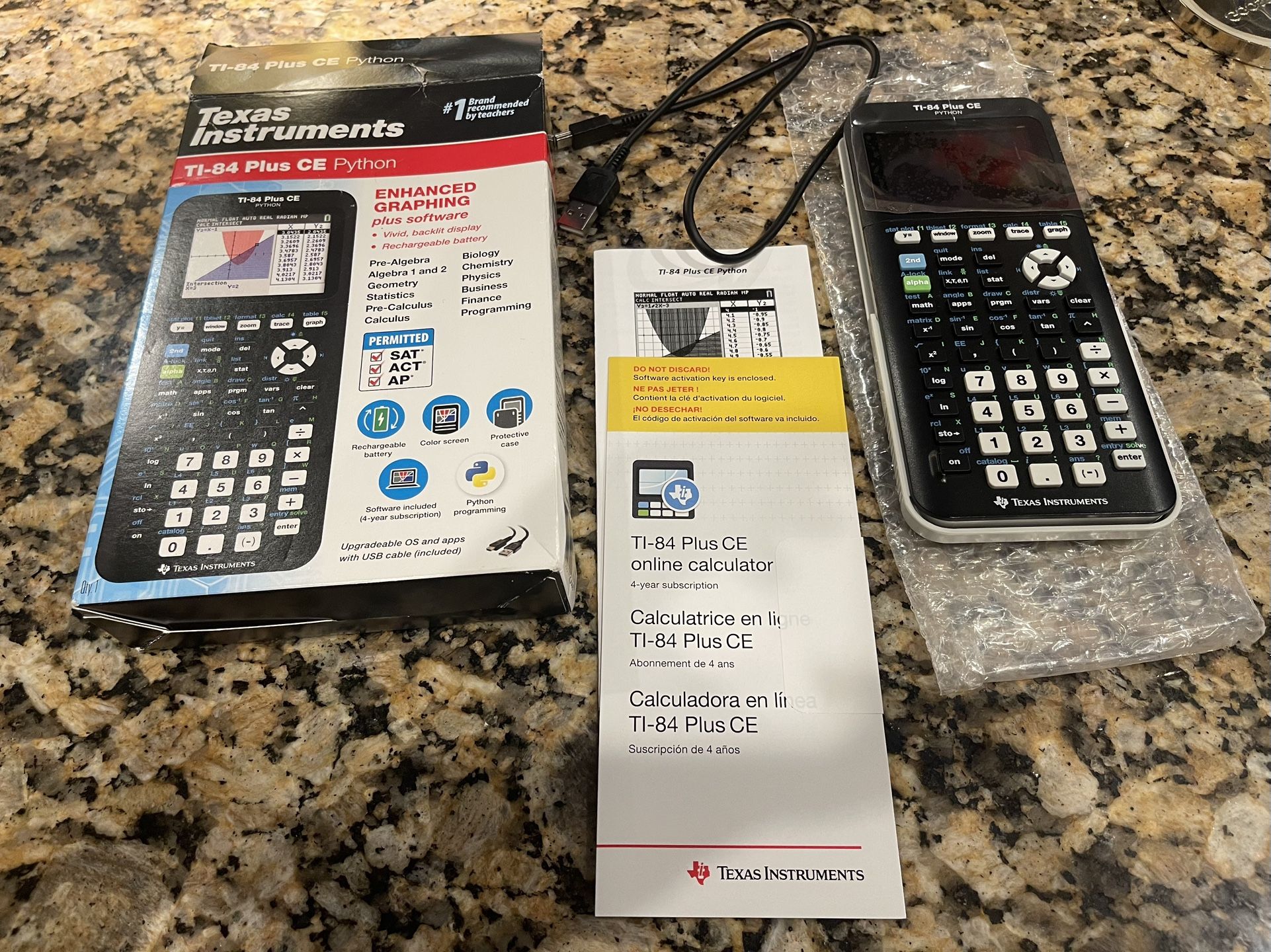 NEW TI 84 Plus CE Python graphing Calculator