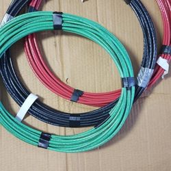 #6 Electric Wires- Set of 3 - Each 35ft Long  For EV/Tesla 60A Charger Installation 