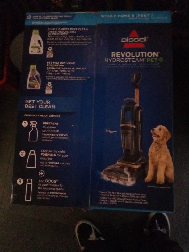Bissell Revolution Hydro steam pet Carpet Cleaner