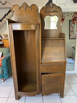 Antique secretary cabinet