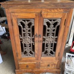 Antique China Cabinet Cupboard