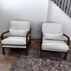 Upholstered Accent Chairs, NEW, Assembled, Out Of Box