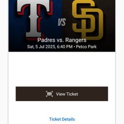 Padres Vs Rangers Sat Night