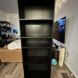 Tall Black Bookcase (Target) *Cash & Pick Up Only* 71.18”(H) x 24.49” (W) x 11.57” (D)