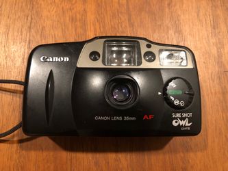 Vintage point and shoot film camera