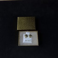10k Gold Nugget Earrings 