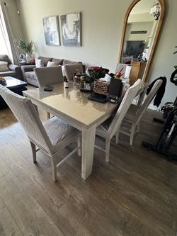 Dining Table Set with 6 Chairs