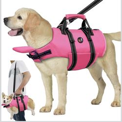 Dogcheer Dog Life Jacket with Zipper and Rescue Handle, Ripstop Puppy Life Vest with Chin Float for Swimming, Adjustable Swim WatRegular Retail $47.99