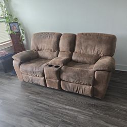 Reclining sofa.