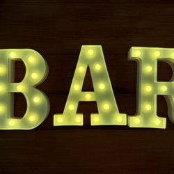 Light Up Letters BAR Set