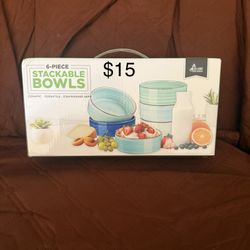 6-PIECE STACKABLE BOWLS