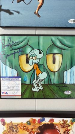 Rodger Bumpass signed (squidward) Psa graded