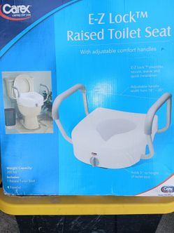 Carex E-Z Lock Raised Toilet Seat