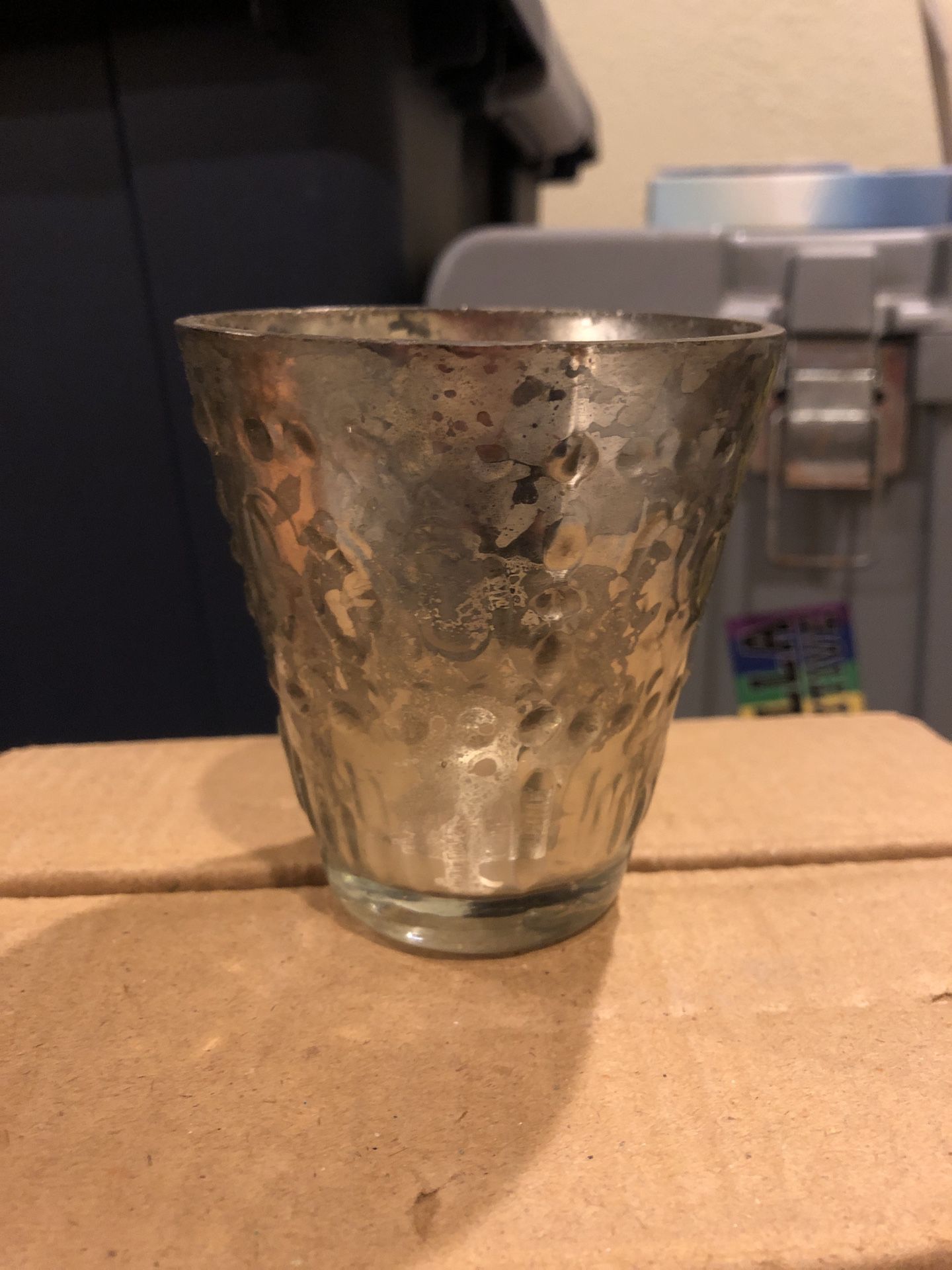 Mercury Glass Candle Holders- 6