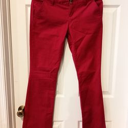 Mossimo Denim Jeans Red Pink Boot Cut Size 3 
