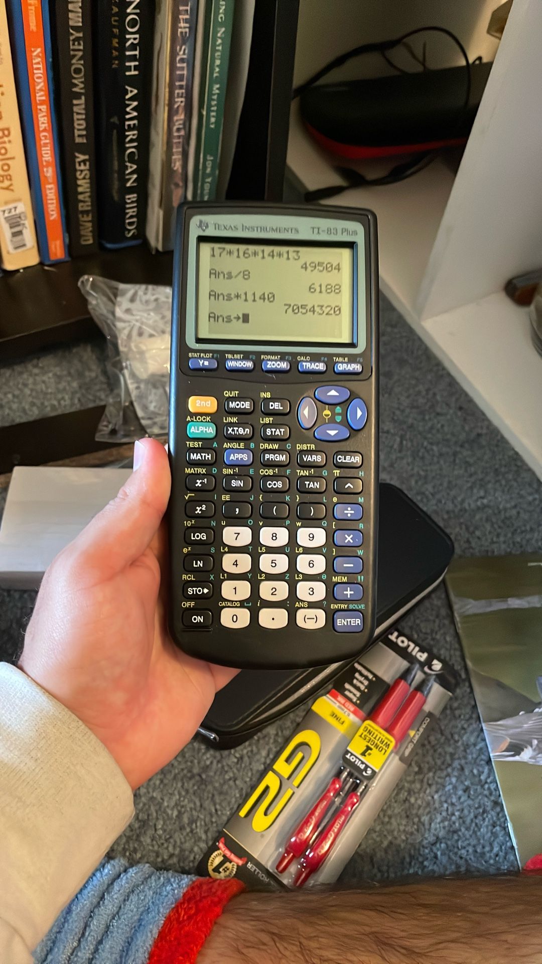 Texas Instruments Gray Texas Instruments TI-83 Plus Graphing Calculator, Gray, Standard for ...