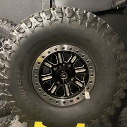 Wheel/Tire Package For Can-Am X3,  35-15 Terra Master Tires On Fuel Beadlock 15” Wheels 