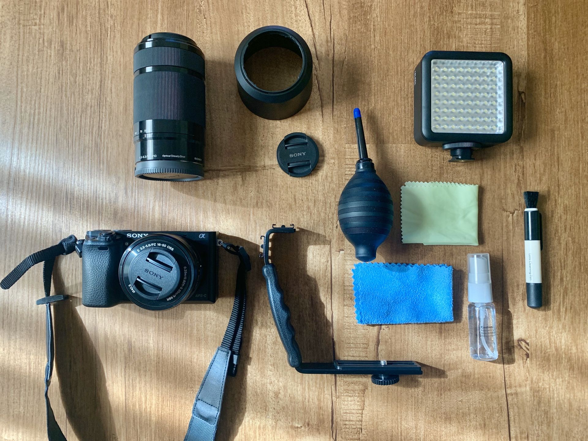 Sony A6000 w/ 2 Lenses, Bag, and Accessories