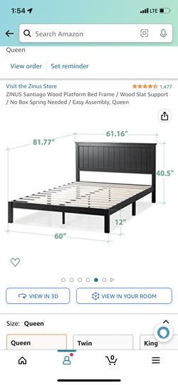 Zinus 2024 santiago bed