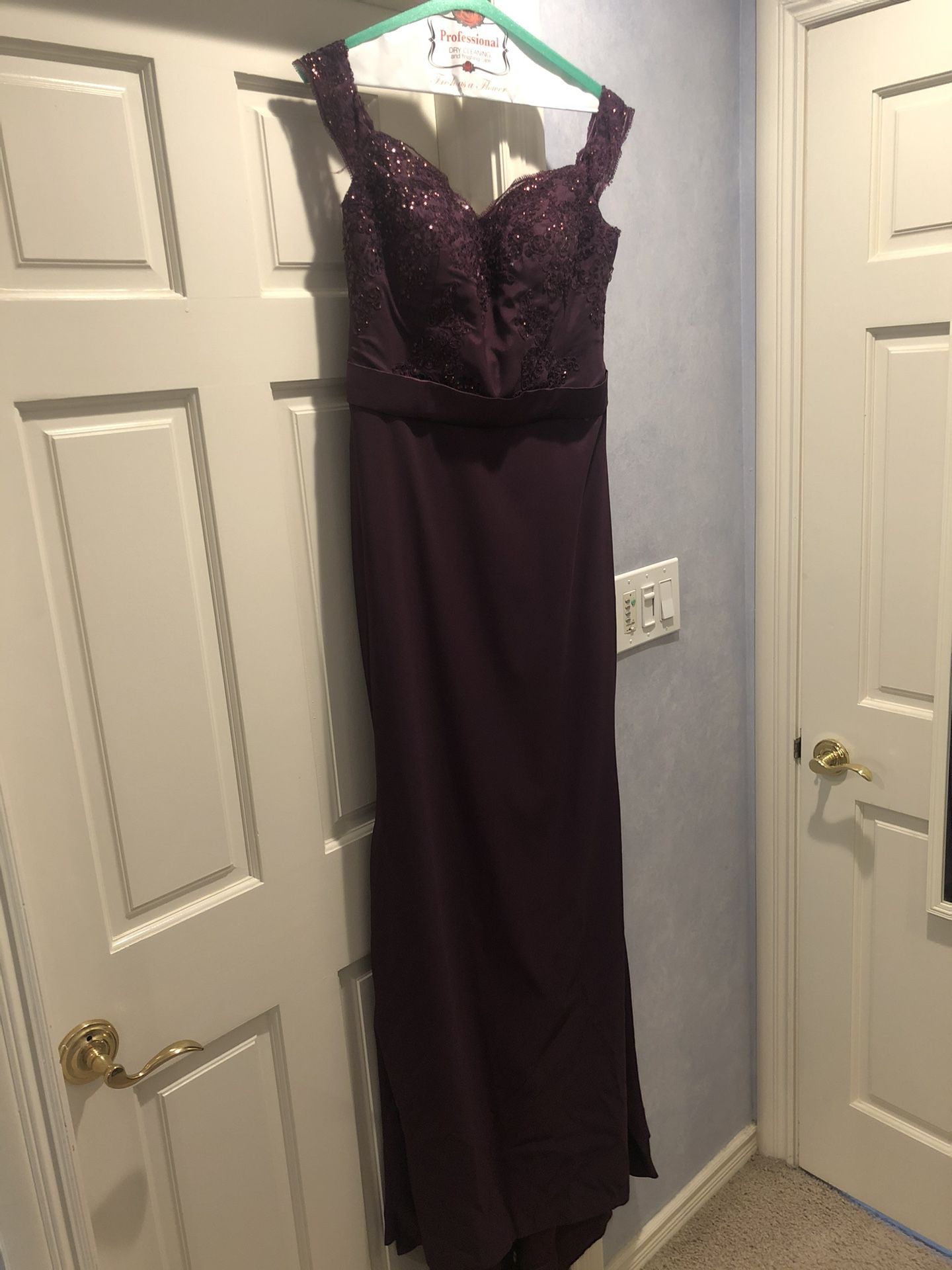 Custom Off-the-Shoulder Dress (Bridesmaid/Homecoming/Prom)
