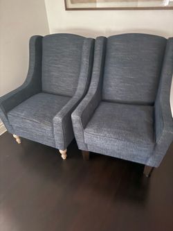2 Blue Chairs