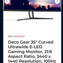 Gaming Monitor 35”