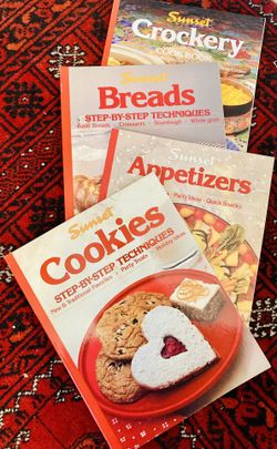 Four (4) Classic Sunset Cookbooks in excellent condition