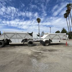 1974 Cook Bros Bottom Dump Trailer Set