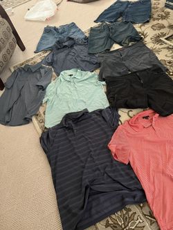 XL Men Shirts And Shorts All In Good Conditions 