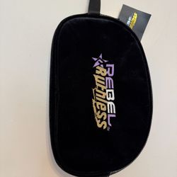 Rebel Ruthless Athletic Shoe Bag Velvet Mesh Black Cheer Gym Sports