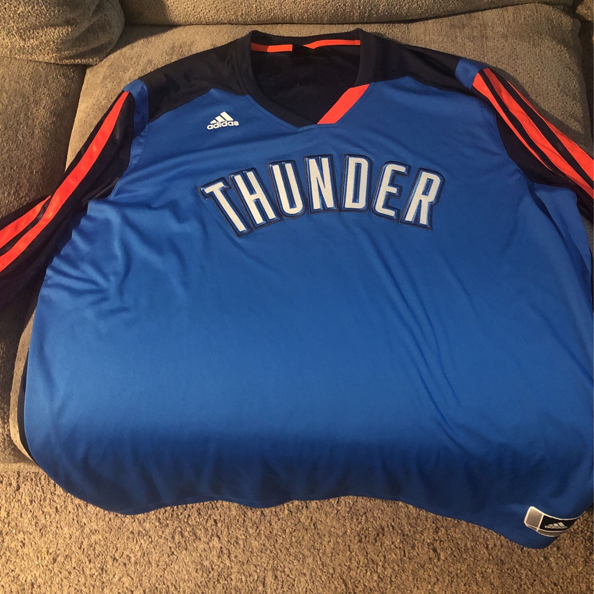 NBA Oaklahoma city Thunder Addidas 3XL Warm Up Jersey