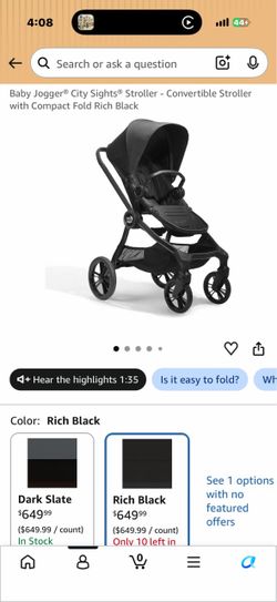 Baby Jogger® City Sights® Stroller - Convertible Stroller with Compact Fold
