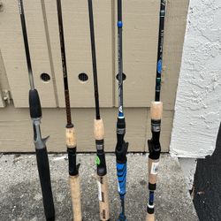 New Bass Casting Rods - Each