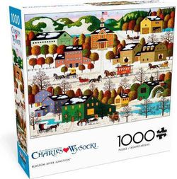 Buffalo Games - Charles Wysocki - Blossom River Junction - 1000 Piece Jigsaw Puzzle  Brand Buffalo Games Puzzle type Jigsaw Manufacturer Minimum Age 1