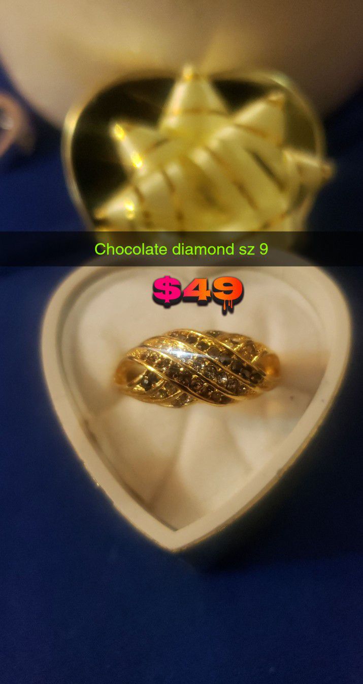 Gorgeous Gold Chocolate Diamond I Just Don't Want Memories. $49.00