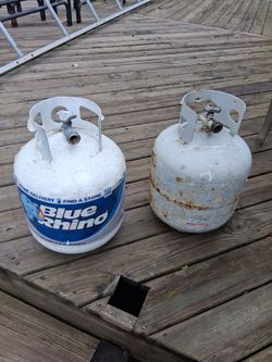 Empty propane tanks