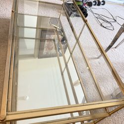 West Elm Glass & Mirror Coffee Table 
