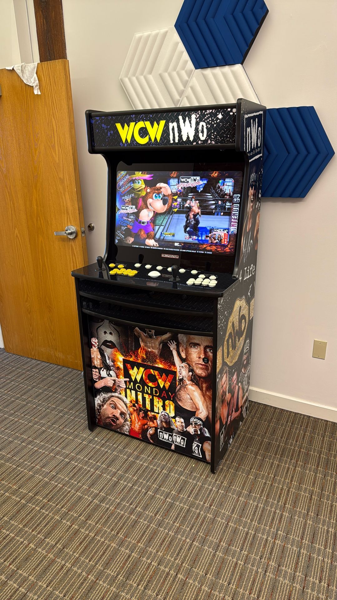 WCW NWO RetroCade Arcade Cabinet 11K Games LOADED