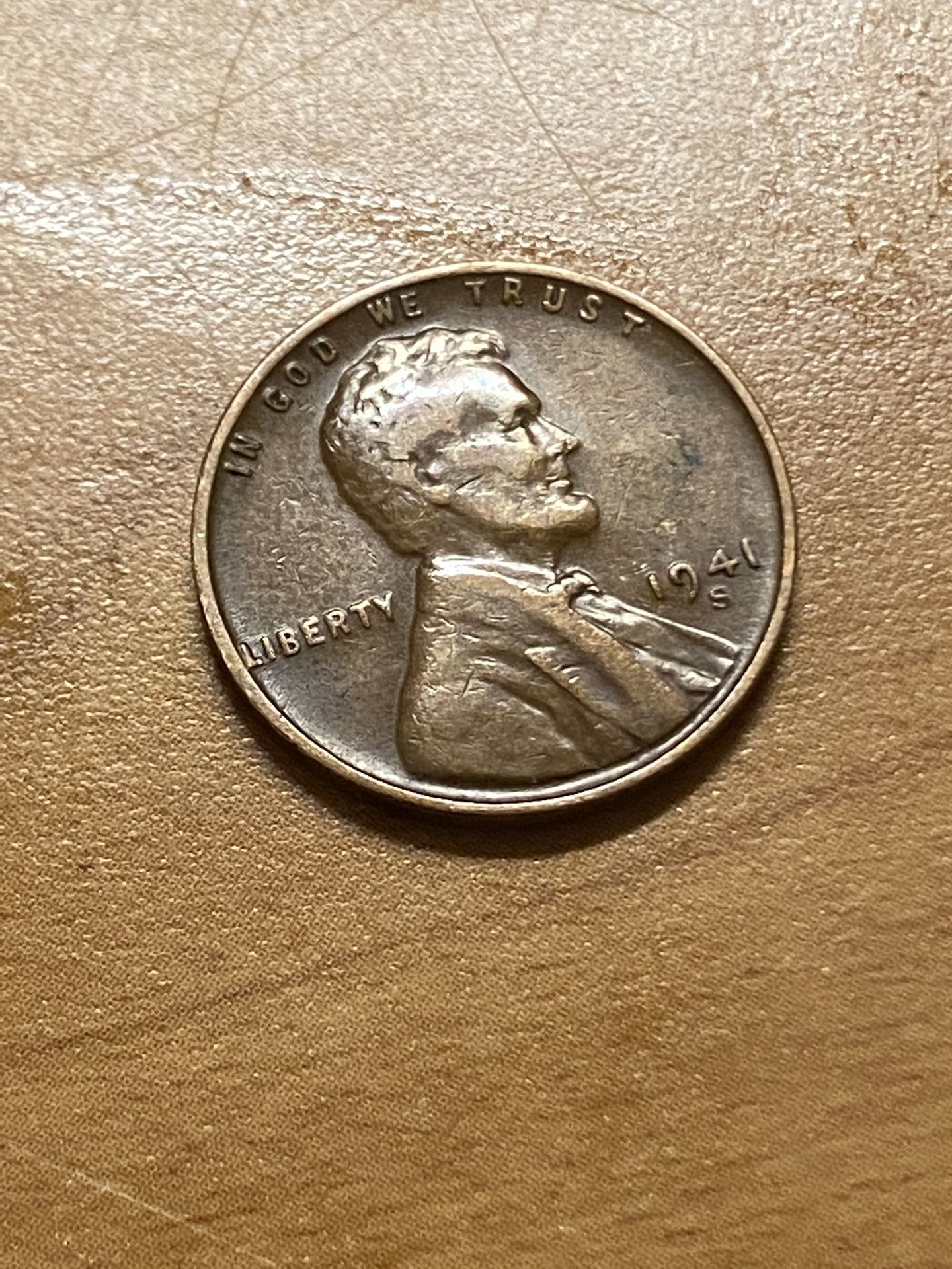 1941 Wheat Coin COPPER