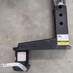 Popup four inch square gooseneck tube with 16" extension