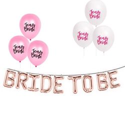 Bride to Be Balloons-Rose Gold