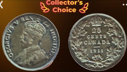 1911 Canada 25c Very Rare low mintage