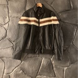 Black Pleather Jacket - Size A