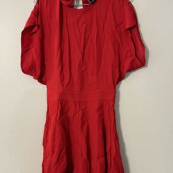 C/MEO Collective red backless romper Size XS