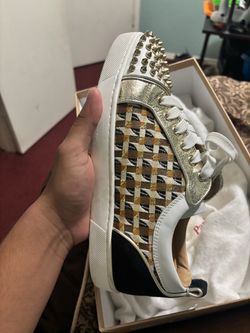 Christian Louboutin Spiked Low-Top Sneakers