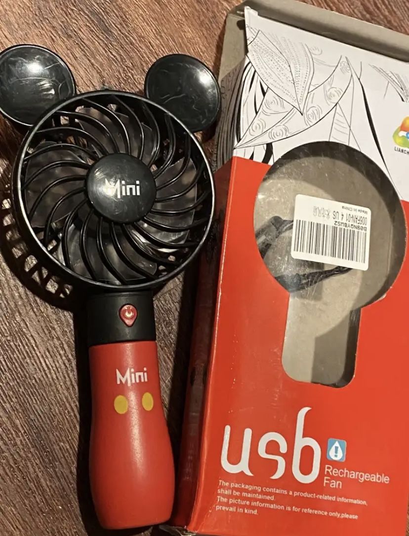 Mickey Mouse USB Rechargeable Fan